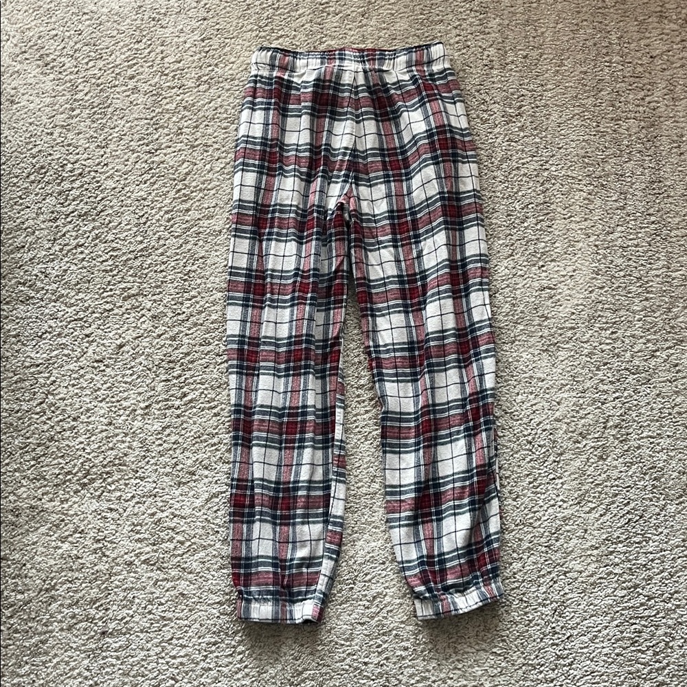 Abercrombie & Fitch Red and Black Plaid Pajama Pants - Picture 3 of 4